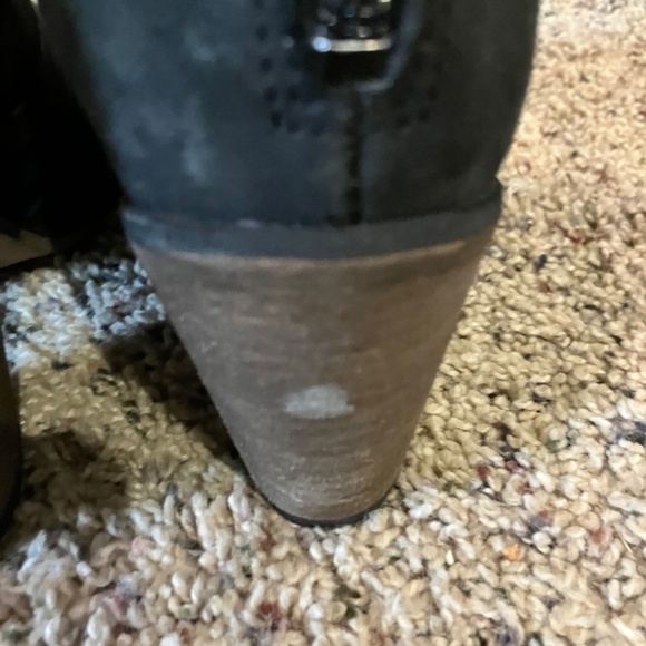 Free People Black/Gray Hybrid Strappy Ankle Booties Women’s Size 38 - Picture 6 of 10